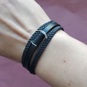 Bracelet, leather-like